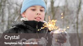  Presentation with cold play - Audience pleasing presentation theme consisting of glow sticks - little boy play with sparkler backdrop and a dark gray colored foreground