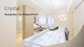  Presentation with glow - Beautiful presentation theme featuring glow-table-in-luxury-dining backdrop and a lemonade colored foreground