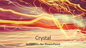  Presentation with glowing lights - Amazing PPT theme having glowing background blurry car light backdrop and a lemonade colored foreground