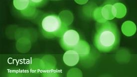  Presentation with light green - Cool new presentation theme with glowing christmas light as background backdrop and a forest green colored foreground