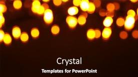  Presentation with glowing lights - Theme having glowing-christmas-lights-blurred-view background and a black colored foreground