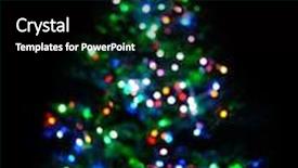  Presentation with christmas black - Slides having glowing christmas tree on black background and a black colored foreground