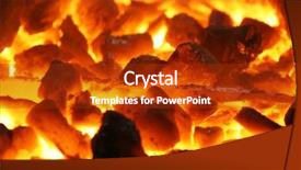  Presentation with metal - Colorful theme enhanced with glowing coals with metal stuff backdrop and a crimson colored foreground