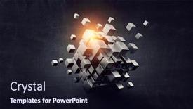  Presentation with creativity - Cool new presentation design with glowing-cubes-innovation-and-creativity backdrop and a wine colored foreground