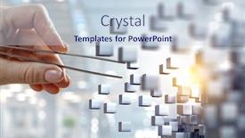  Presentation with creativity - Cool new presentation theme with glowing-cubes-innovation-and-creativity backdrop and a lemonade colored foreground