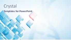  Presentation with creativity - Presentation theme with glowing-cubes-innovation-and-creativity background and a sky blue colored foreground