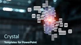  Presentation with creativity - Slide deck consisting of glowing-cubes-innovation-and-creativity background and a wine colored foreground