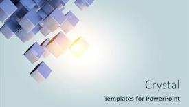  Presentation with innovation - Slide deck featuring glowing-cubes-innovation-and-creativity and a  colored foreground