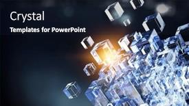  Presentation with innovation - PPT theme having glowing-cubes-innovation-and-creativity background and a wine colored foreground