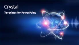  Presentation with sound wave physics technology - Beautiful slides featuring glowing earth soundwaves - modern technology of sound backdrop and a  colored foreground