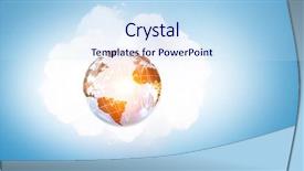  Presentation with sound wave physics technology - Colorful PPT layouts enhanced with glowing earth soundwaves - modern technology of sound backdrop and a  colored foreground