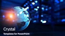  Presentation with sound wave physics technology - Beautiful slides featuring glowing earth soundwaves - modern technology of sound backdrop and a  colored foreground