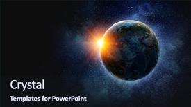  Presentation with sound - Cool new slide set with glowing earth soundwaves - modern technology of sound backdrop and a  colored foreground