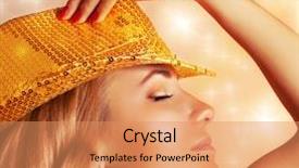  Presentation with christmas music - Presentation with glowing face - picture of sexy luxury female background and a  colored foreground