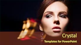  Presentation with lightning - PPT layouts consisting of glowing face - portrait of a beautiful seductive background and a  colored foreground