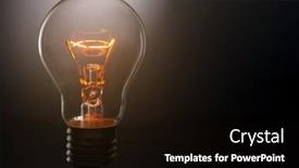  Presentation with twinkling stars art black - Presentation featuring glowing-lamp-on-black-background background and a black colored foreground