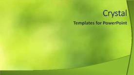  Presentation with light green - Theme consisting of glowing light on a green background and a yellow colored foreground