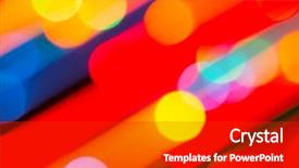  Presentation with glowing lights - PPT theme with glowing lightbulb - bright background of dynamic lights background and a crimson colored foreground