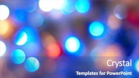  Presentation with blue lights - Presentation theme featuring glowing lights - blue christmas background background and a cobalt blue colored foreground