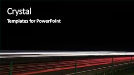  Presentation with light abstract - Amazing PPT theme having glowing streaking - abstract background with car light backdrop and a black colored foreground