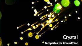  Presentation with fiber optic - Amazing presentation theme having glowing streaking - fiber optic abstract background backdrop and a black colored foreground