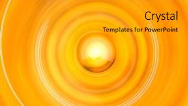  Presentation with motion graphics art abstract - Beautiful PPT theme featuring glowing streaking - motion blurred abstract in circle backdrop and a light gray colored foreground