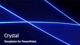  Presentation with nighttime - PPT theme having glowing streaking - neon streaks in nighttime sky background and a navy blue colored foreground