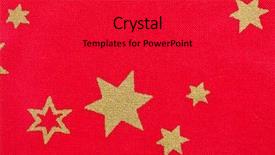  Presentation with red stars - PPT theme consisting of glowing streaking - photo shot of stars background and a red colored foreground