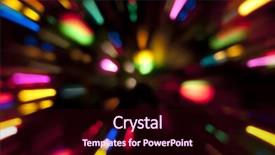  Presentation with zoom - Amazing presentation theme having glowing streaking - zoom colorful light streak background backdrop and a wine colored foreground
