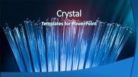  Presentation with fiber optics - Beautiful presentation featuring glowing streams data - fiber optics cable with lights backdrop and a navy blue colored foreground