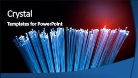  Presentation with fiber optics - Colorful PPT theme enhanced with glowing streams data - fiber optics cable with lights backdrop and a black colored foreground