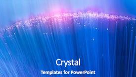  Presentation with green abstract bokeh lights - PPT layouts featuring glowing streams data - fiber optics lights abstract background background and a  colored foreground