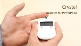  Presentation with diabetes digital - Amazing slide deck having glucometer on light background diabetes backdrop and a cream colored foreground