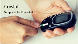  Presentation with home health care - PPT layouts enhanced with glucose - medicine diabetes glycemia health care background and a lemonade colored foreground