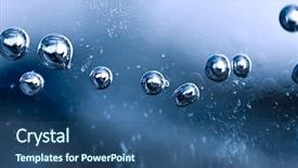  Presentation with glue - Presentation featuring glue drop - stark bubbles in gel magnification background and a ocean colored foreground