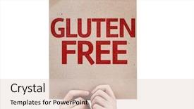  Presentation with gluten - Beautiful slides featuring gluten free card isolated backdrop and a lemonade colored foreground