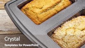  Presentation with gluten free - Colorful presentation theme enhanced with gluten free coconut flour bread backdrop and a  colored foreground