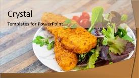  Presentation with gluten free - Cool new presentation design with gluten free crispy breaded alaskan backdrop and a lemonade colored foreground