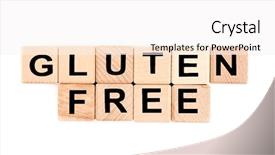  Presentation with gluten free - Amazing presentation design having gluten-free diet concept wooden backdrop and a white colored foreground