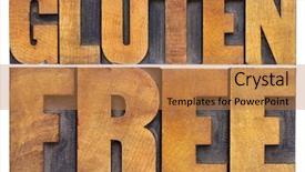  Presentation with gluten free - Amazing PPT layouts having gluten free dietary concept - isolated backdrop and a coral colored foreground