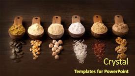  Presentation with gluten free - Presentation theme having gluten-free-flours-in-wooden background and a wine colored foreground