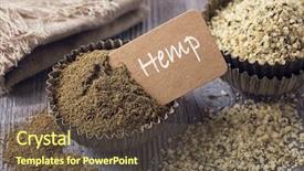  Presentation with gluten free - Amazing slide deck having gluten free hemp flour backdrop and a tawny brown colored foreground
