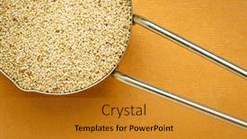  Presentation with gluten - PPT layouts having gluten-free-ivory-teff-grain background and a gold colored foreground