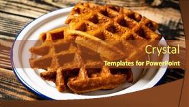  Presentation with gluten free - Amazing slide set having gluten-free-pumpkin-belgian-waffle backdrop and a tawny brown colored foreground