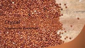  Presentation with gluten free - Presentation design with gluten free red quinoa grain background and a red colored foreground