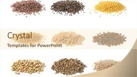  Presentation with gluten free - Amazing slide deck having gluten free seeds isolated backdrop and a cream colored foreground