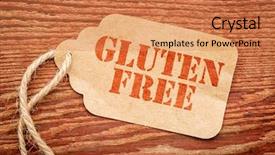  Presentation with gluten free - Audience pleasing presentation theme consisting of rustic red painted barn wood backdrop and a coral colored foreground