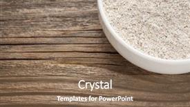  Presentation with whole grain flour - Colorful slide set enhanced with gluten free whole grain rice backdrop and a violet colored foreground