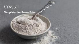  Presentation with glutenfree - Colorful PPT theme enhanced with glutenfree-buckwheat-flour-for-baking backdrop and a gray colored foreground