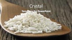  Presentation with spoon - Colorful slide set enhanced with glutinous-rice-on-the-wooden backdrop and a dark gray colored foreground